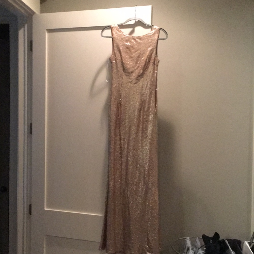Lulus gold sequin dress size small
